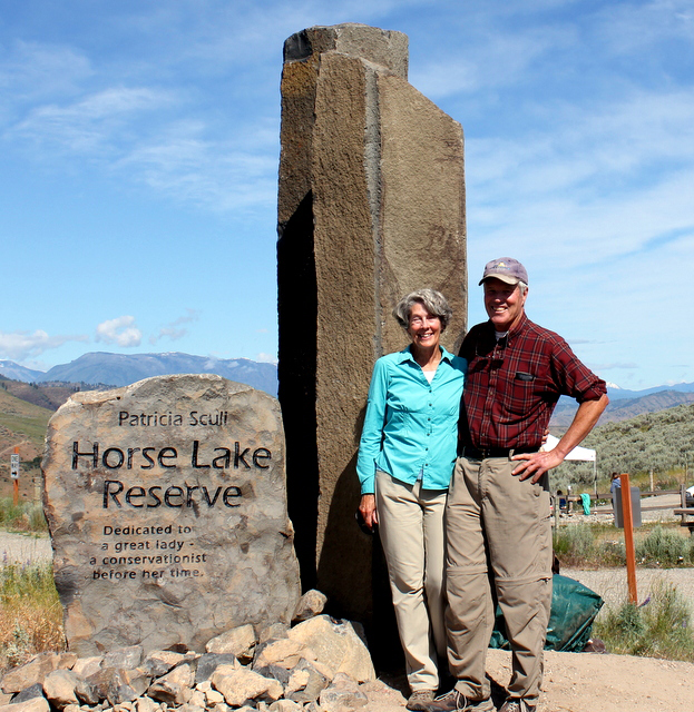 Eliot & Tina Scull at the Horse Lake Reserve dedication