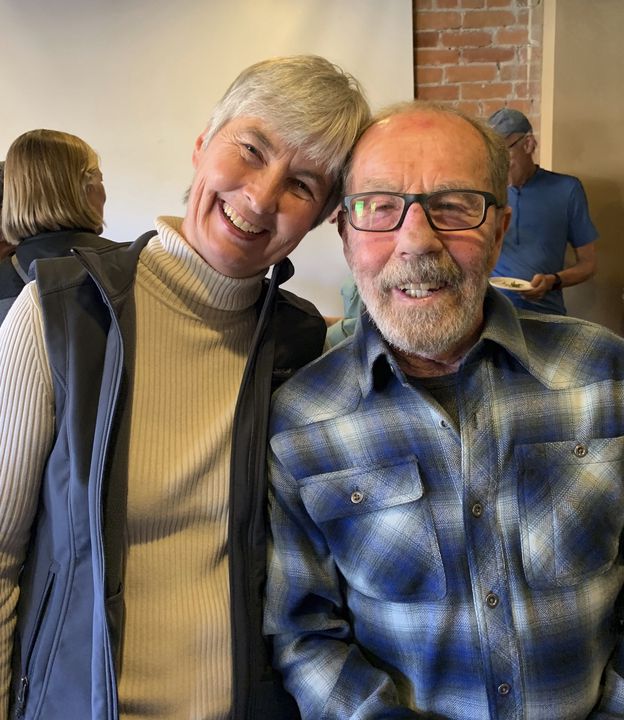 Sharon Lunz and her husband Greg are all smiles