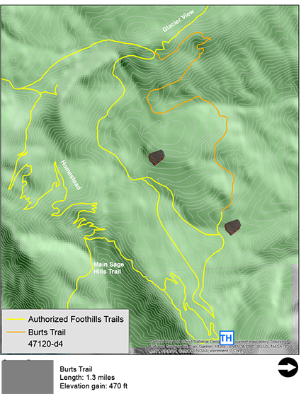 Burts Trail Map